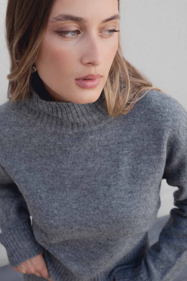 JERSEY OVERSIZE CUELLO SUBIDO - Imagen 4