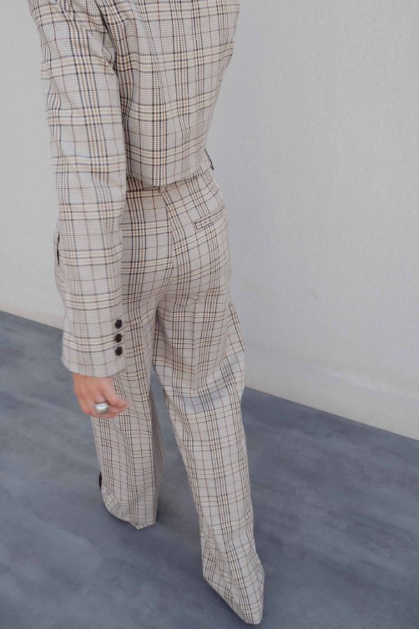 CHAQUETA CROPPED CUADROS - Imagen 2